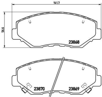 Колодки дискового тормоза BREMBO P28035X