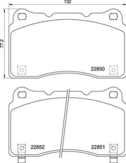 KLOCKI HAMULCOWE PRZOD BREMBO P28 099