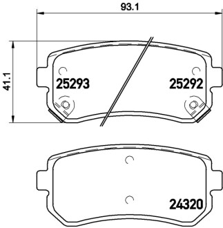 KLOCKI HAMULCOWE XTRA TYL BREMBO P 30 051X