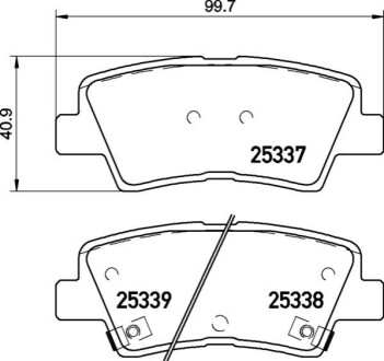 Колодки дискового тормоза BREMBO P30094X