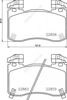 KLOCKI HAMULCOWE PRZOD BREMBO P 30 113 (фото 1)