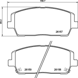 KLOCKI HAMULCOWE PRZOD BREMBO P 30 116