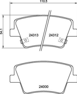 Гальмівні колодки дискові BREMBO P 30 117