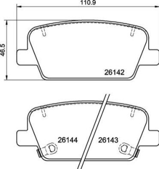 KLOCKI HAMULCOWE TYL BREMBO P 30 118