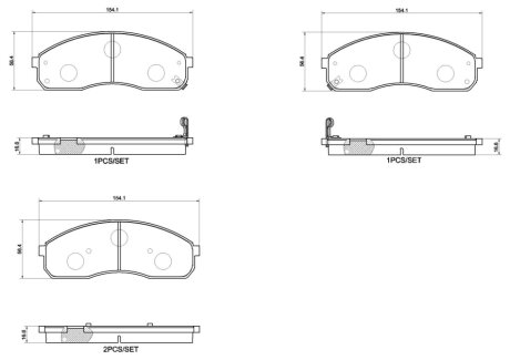 Автозапчастина BREMBO P 30 155