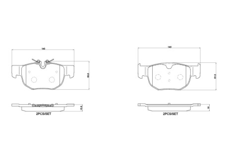 KLOCKI HAMULCOWE TYL BREMBO P 36 039