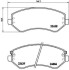 KLOCKI HAM. CHRYSLER VOYAGER III BREMBO P 37 007 (фото 1)