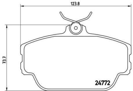 Автозапчастина BREMBO P 46 001