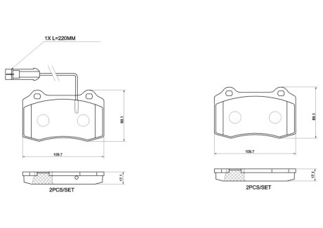 Автозапчастина BREMBO P 48 002