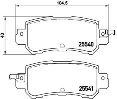 KLOCKI HAMULCOWE XTRA TYL BREMBO P 49 047X