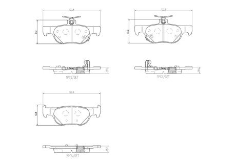 Гальмівні колодки дискові BREMBO P 49 064