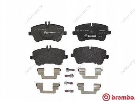 Комплект гальмівних колодок, дискове гальмо BREMBO P 50 046