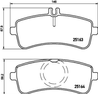 Гальмівні колодки дискові BREMBO P 50 130