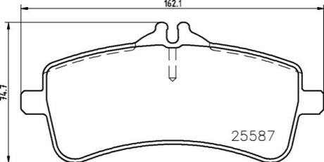 Гальмівні колодки дискові BREMBO P 50 131