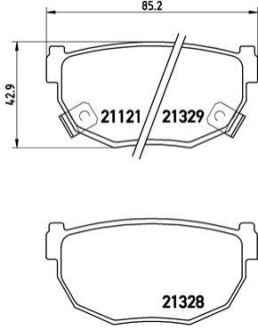 Колодки дискового тормоза BREMBO P56 010