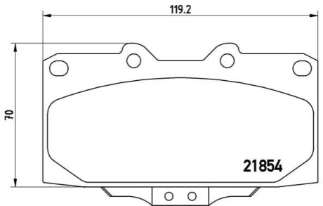 Тормозные колодки - (D106MAA525 / D106030P90 / AY040NS917) BREMBO P56 034