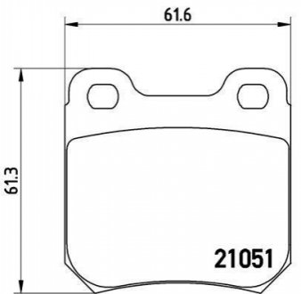 Колодки дискового тормоза BREMBO P59010
