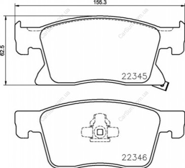 Комплект гальмівних колодок, дискове гальмо BREMBO P 59 091