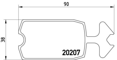 Гальмівні колодки дискові BREMBO P61 002 (фото 1)