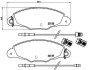 Колодки дискового тормоза BREMBO P 61 061 (фото 1)