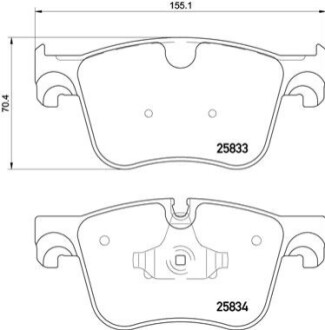 Гальмівні колодки дискові BREMBO P61 123