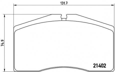 Гальмівні колодки дискові BREMBO P65 006 (фото 1)