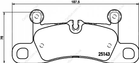 Колодки дискового тормоза BREMBO P 65 042