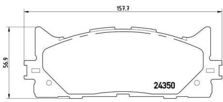 KLOCKI HAMULCOWE XTRA PRZOD BREMBO P 83 117X