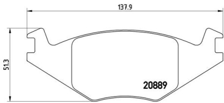 KLOCKI HAM. SEAT CORDOBA BREMBO P 85 019