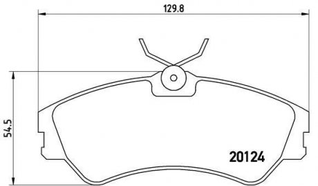 Колодки дискового тормоза BREMBO P 85 028