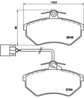 БЛОКИ ШИНКИ AUDI 80 BREMBO P 85 034 (фото 1)