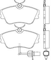 KLOCKI HAM. VW T4 Z CZUJ BREMBO P 85 050 (фото 1)