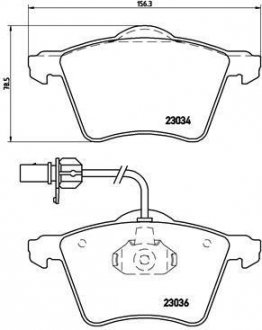 Гальмівні колодки дискові BREMBO P 85 052 (фото 1)