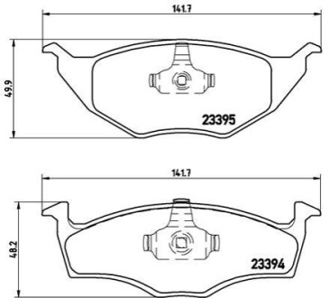 БЛОКИ ШИНКИ VOLKSWAGEN LUPO BREMBO P 85 055