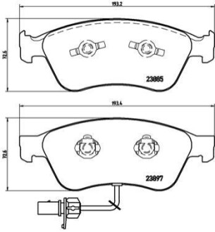 Автозапчасть BREMBO P85087