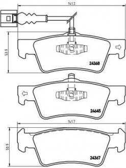 Гальмівні колодки дискові BREMBO P 85 091 (фото 1)