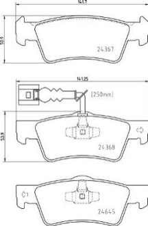 Тормозные колодки - BREMBO P85163