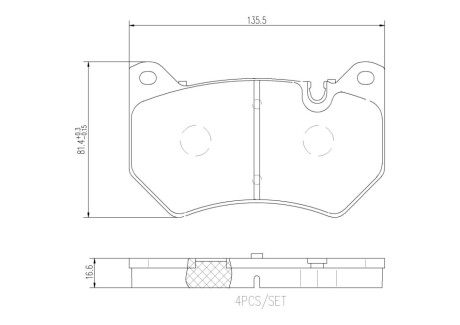 Гальмівні колодки дискові BREMBO P 85 177