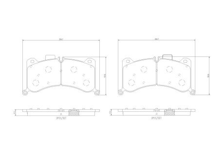 Klocki ham. AUDI E-TRON (GEN) 09/18-> / AUDI E-TRON Sportback (GEA) 09/1 BREMBO P85183