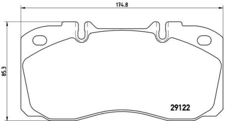 Колодки дискового тормоза BREMBO P A6 025