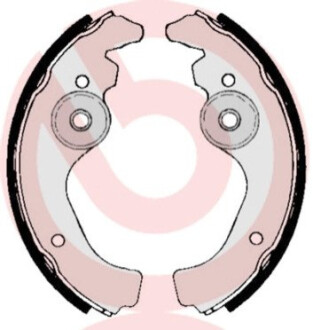Гальмівні колодки барабанні BREMBO S 23 502