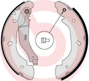 Гальмівні колодки барабанні BREMBO S 24 538 (фото 1)