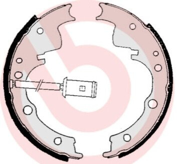 Комплект тормозных колодок BREMBO S A6 505