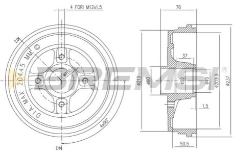 Автозапчасть BREMSI CR5652