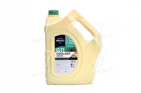 Антифриз GREEN G11 Antifreeze (зеленый) 10kg Brexol Antf-016
