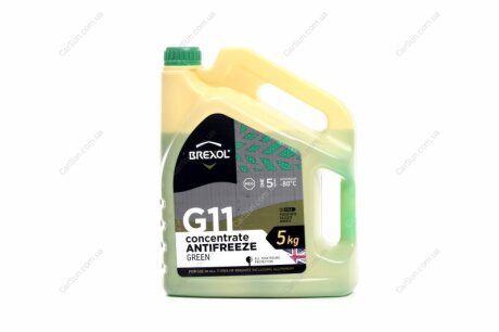 Антифриз <BREXOL> GREEN CONCENTRATE G11 (-80C) 5kg Brexol Antf-030