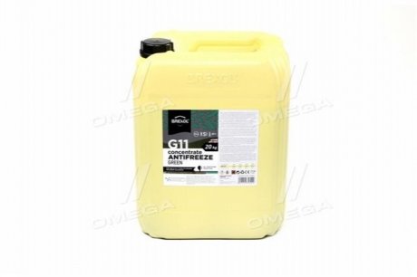 Антифриз <BREXOL> GREEN CONCENTRATE G11 (-80C) 20kg Brexol Antf-031