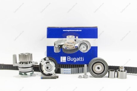 Комплект ГРМ (+ помпа) Golf VI/Crafter/T5 1.6/2.0 TDI/BiTDI 10- Bugatti KBU10397A