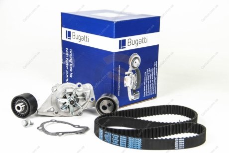 Комплект ГРМ (+ помпа) Scudo/Jumpy/Berlingo/Partner 1.9D (DW8) 98- Bugatti KBU5509B (фото 1)
