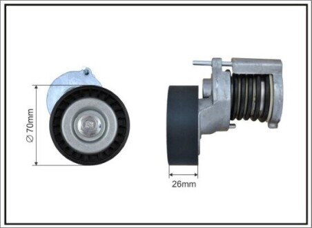 Натяжник паска приводного Audi/VW 1.0/1.4/1.6 91- CAFFARO 100100SP